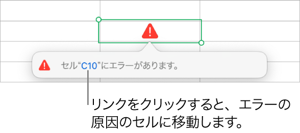 セルエラーのリンク。