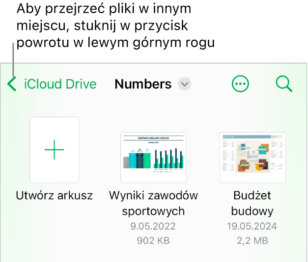 Menedżer dokumentów na iPhonie.