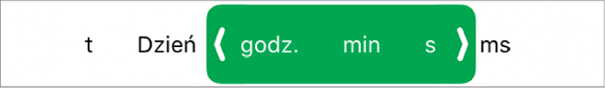 Narzędzia formatowania komórek w celu wyświetlania czasu trwania.