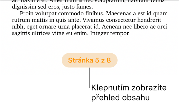 Otevřený dokument s číslem stránky „3 z 3“ dole uprostřed obrazovky