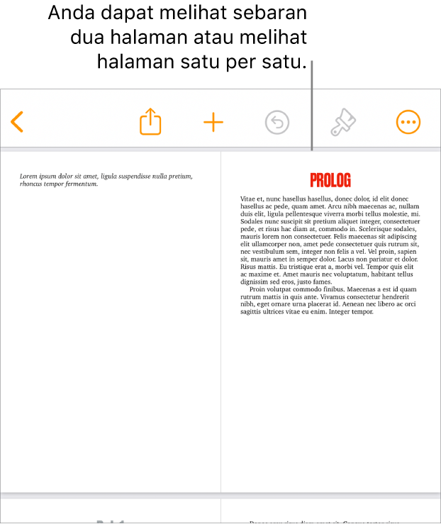 Dokumen dengan halaman dilihat sebagai sebaran dua halaman.