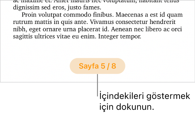 Ekranın alt ortasında “3 / 3” sayfa sayısıyla açık bir belge.