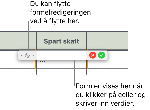 Formelredigeringen.