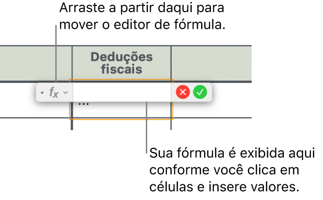 Editor de Fórmula.