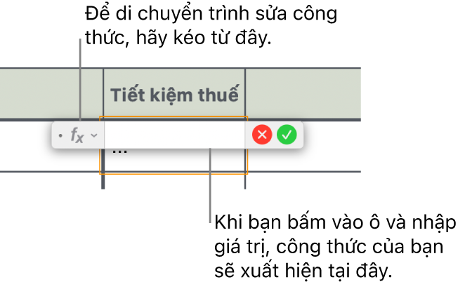 Trình sửa công thức.