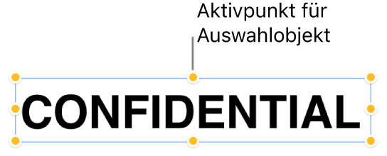 Ein Objekt mit Aktivpunkten