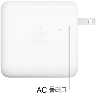 70W USB-C 전원 어댑터.