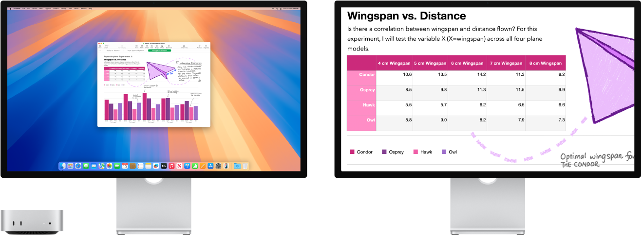 Zoom Display active on the right display, with the screen size fixed on the left display.