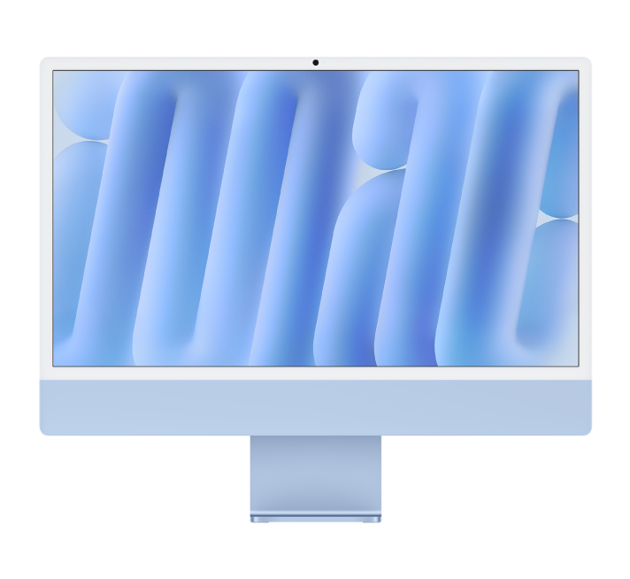 An iMac display.