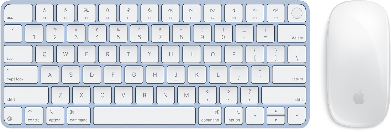 Touch ID бар Magic Keyboard және Magic Mouse.