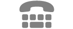 Statussymbolet for teksttelefon (TTY).