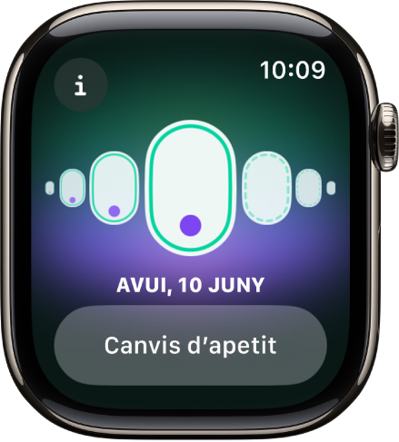 Una pantalla de l’app Control del Cicle.