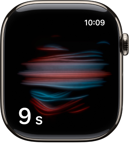 La pantalla de l’app Oxigen en Sang fent un mesurament alhora que fa un compte enrere.