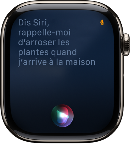L’écran Siri affichant une demande de configuration de rappel.