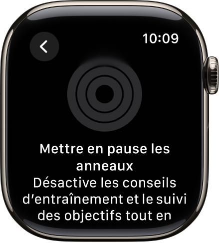 The Pause Your Rings screen.