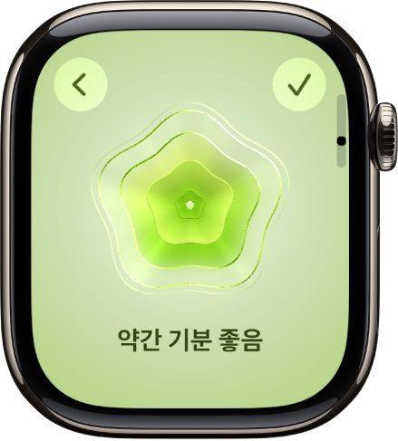 ‘마음 상태’의 상태가 표시된 마음 챙기기 앱.