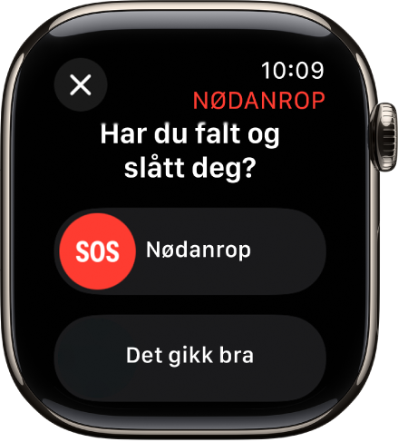 Fallregistrering-skjermen.