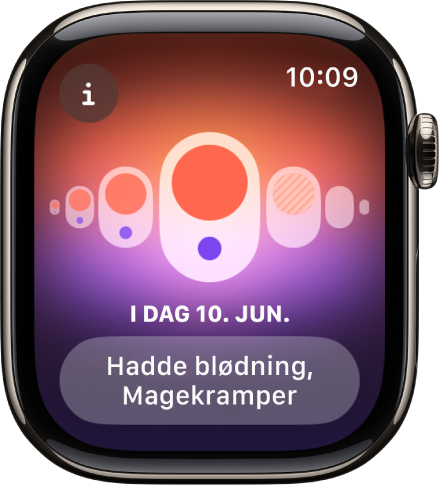 Apple Watch som viser Syklus-skjermen.