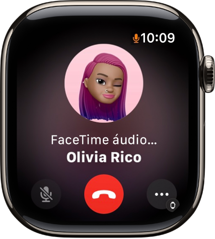 A aplicação Telefone a mostrar as opções de chamada. O botão “Atender no iPhone” encontra-se na parte superior e há uma sugestão de resposta por baixo.