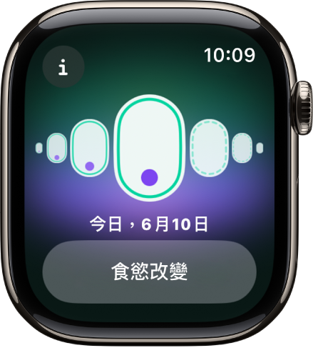 「經期追蹤」畫面。