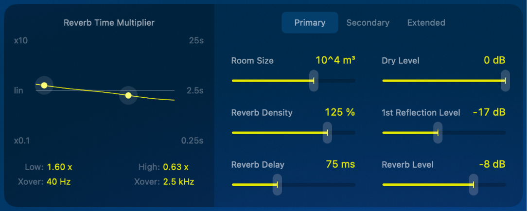 The primary set of YardStick controls.