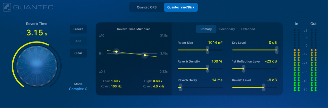 The main YardStick controls.
