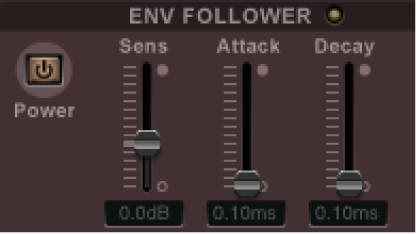 I controlli di “Follower di inviluppo” di Ringshifter.