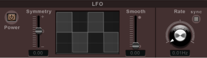 I controlli di modulazione dell’LFO di Ringshifter.