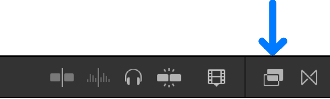 Pulsante Effetti sopra la timeline.