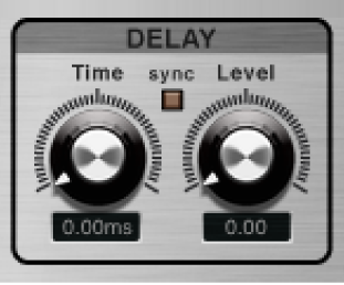 Os controles de Atraso do Ringshifter.