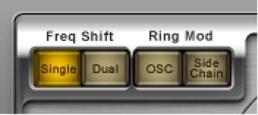 Botões de modo do Ringshifter.