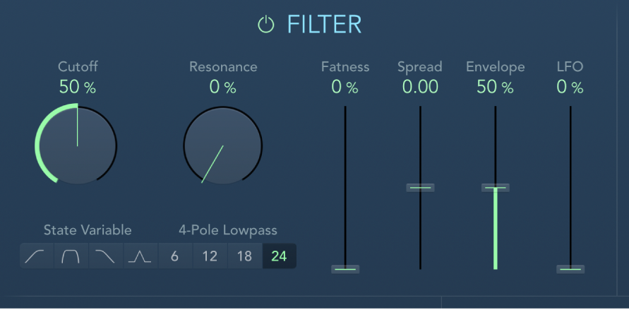 AutoFilter 的滤音器控制。
