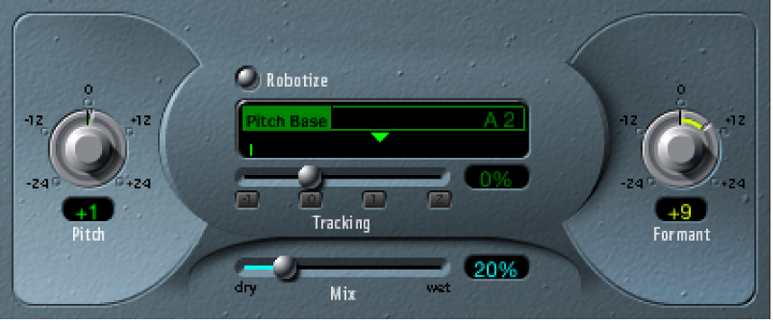 Vocal Transformer 視窗。