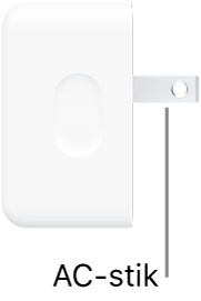 Den kompakte USB-C-strømforsyning på 35 W med to porte.