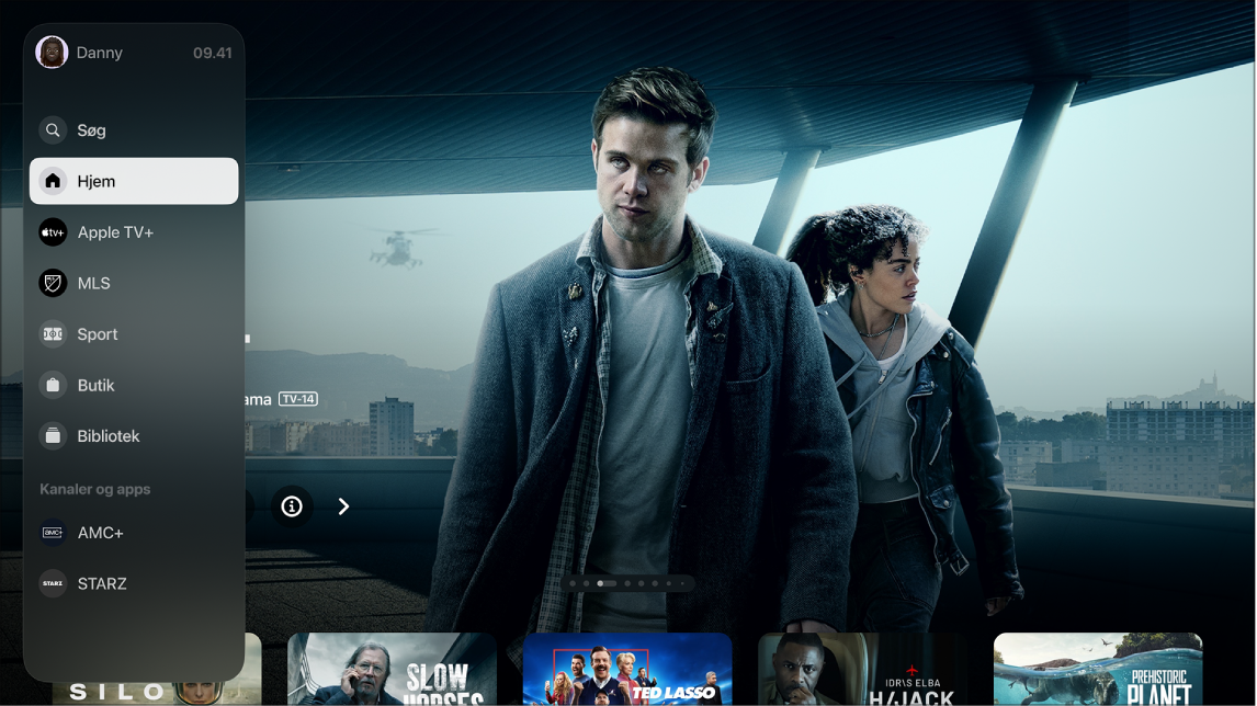 Skærm, der viser Apple TV+