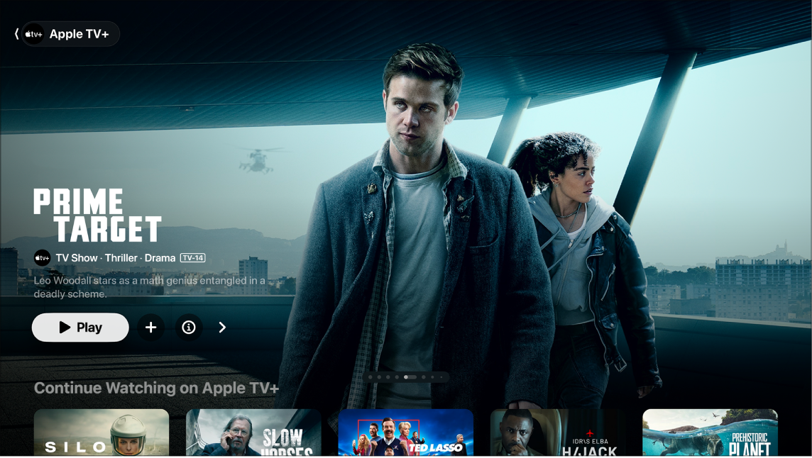 Screen showing Apple TV+