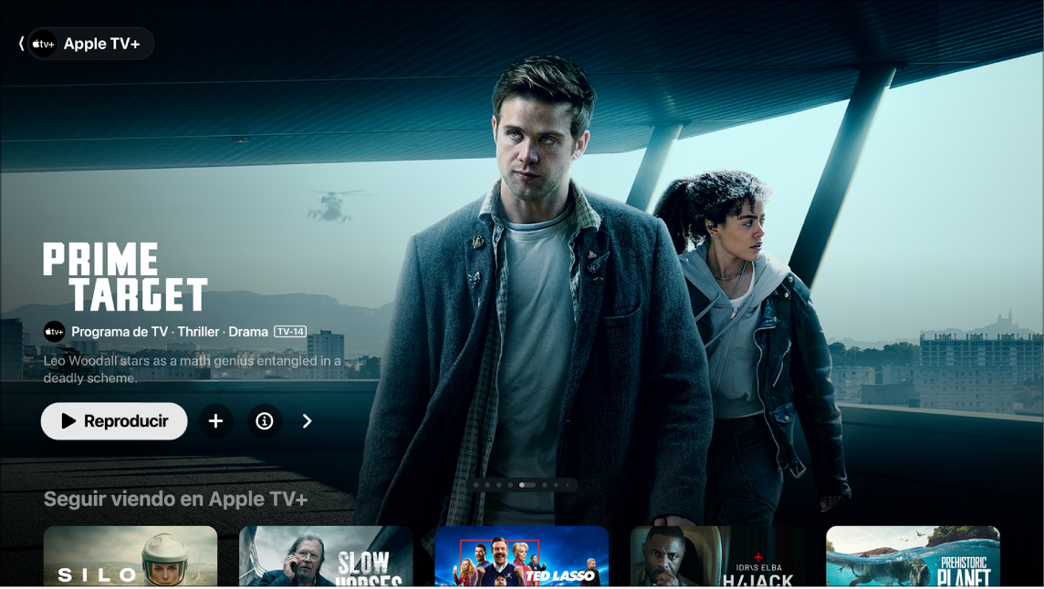 Pantalla mostrando Apple TV+