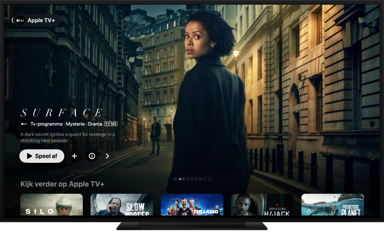 Een Apple TV met de Apple TV-app
