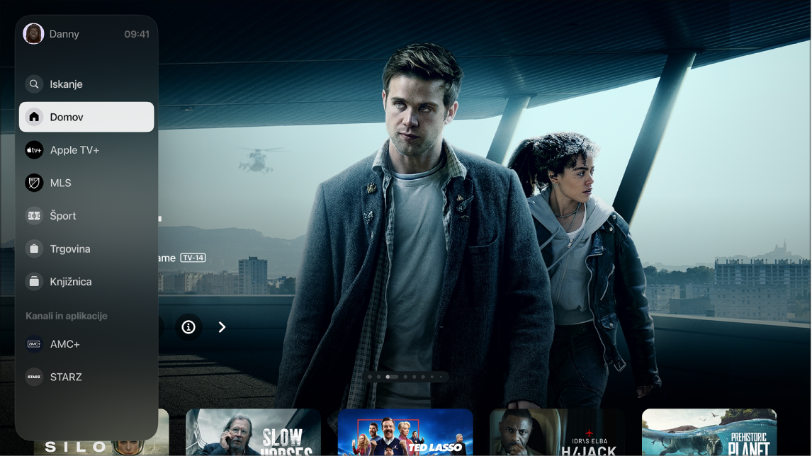 Zaslon s prikazom Apple TV+