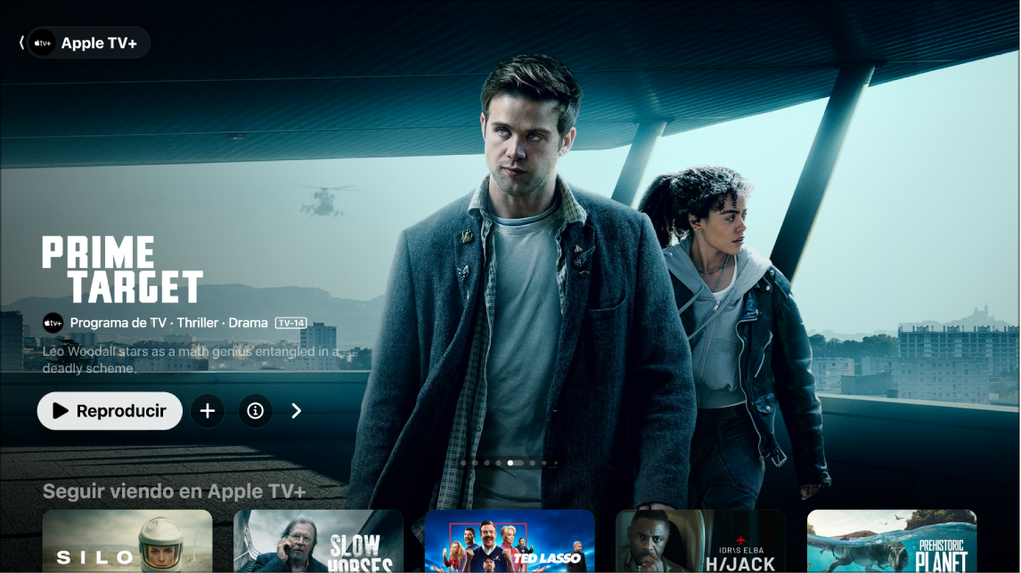 Pantalla mostrando Apple TV+