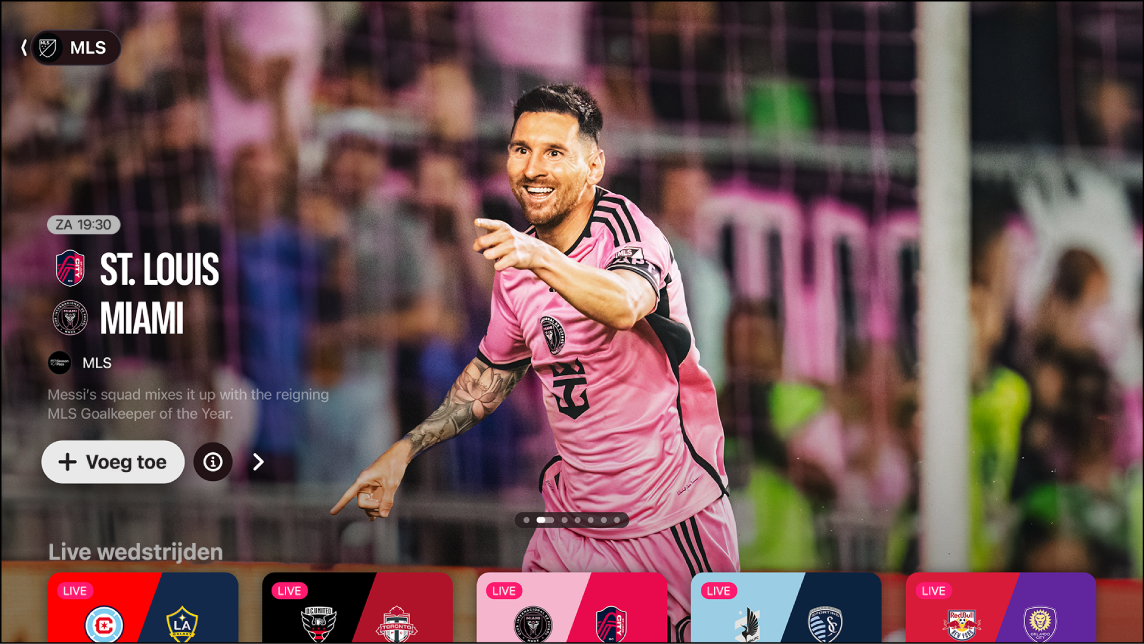 Scherm met MLS Season Pass