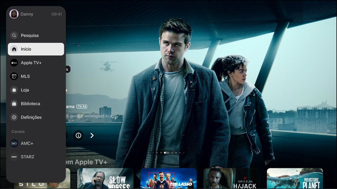 Ecrã com Apple TV+.