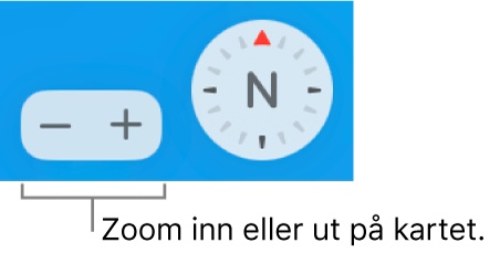 Zoomknapper på kart.