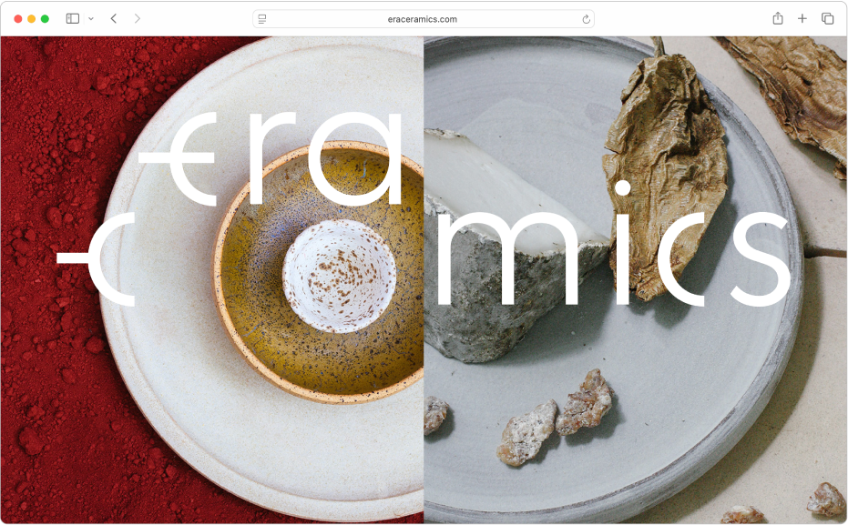 Câmpul de căutare inteligentă Safari, unde puteți introduce numele sau adresa URL a unui site web.