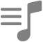 Pictograma listă de redare Apple Music