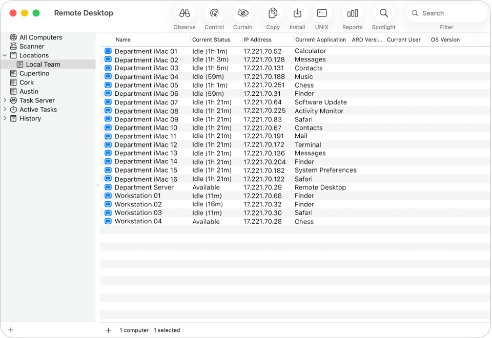 Create computer lists so they can be managed effectively.