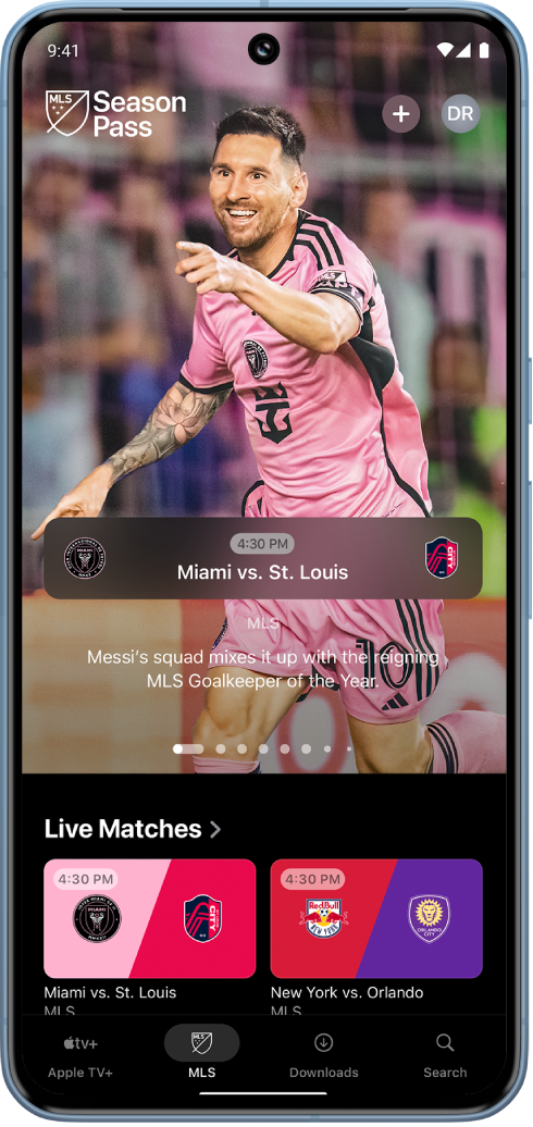 MLS tab shown