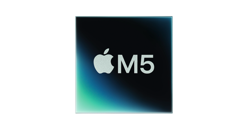An M5 chip that powers the new Mac computers with Apple silicon.