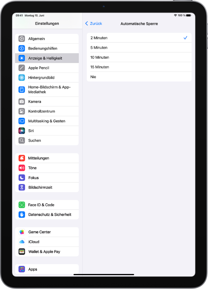 Ipad Automatische Sperre Lässt Sich Nicht Deaktivieren Code auf dem iPad festlegen - Apple Support (DE)