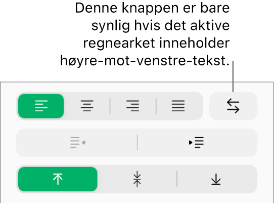Tekstretning-knappen i Format-sidepanelet.